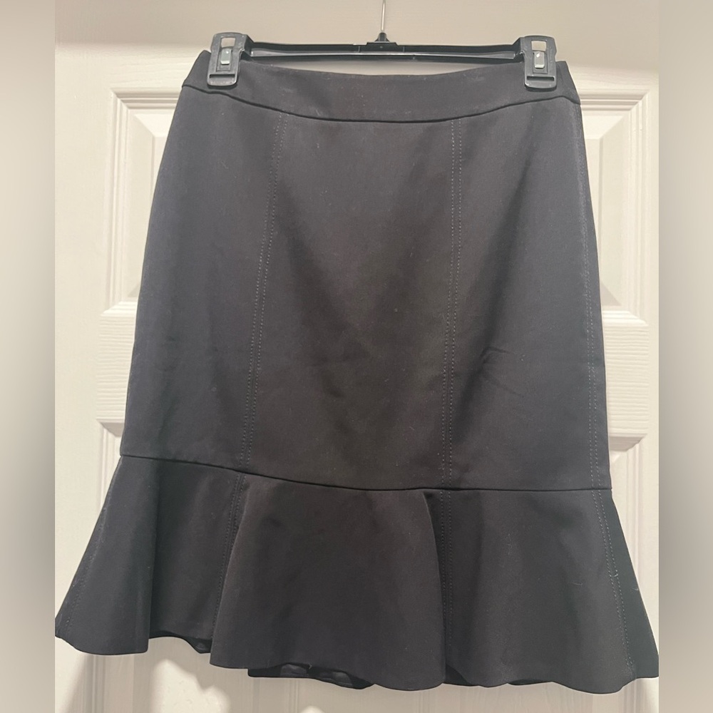 White House Black Market Black A-Line Skirt